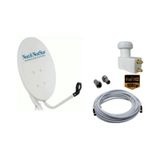 Next Nextstar 70 CM Çiftli LNB + 45 M Kablo Çanak Anten Seti