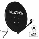 Next Nextstar 85cm Delikli Çanak Anten Siyah (10'LU Paket) (BÜYÜK MOUNT)