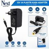 Next Nextstar Next YE-1210B 12V 1A Adaptör Plastik Kasa |dc Uçlu Güç Adaptörü Kamera Modem Router Uyumlu - Yeşil