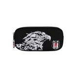 Next Plus Lisanslı Suni Deri Kartal BJK Kalem Çantası, Beşiktaş, Siyah