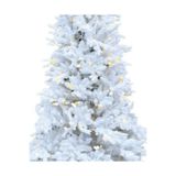 Next Plus Yılbaşı Çam Ağacı 210 cm, Beyaz, Sibirya Serisi, Kendinden Warm Yellow Led Işıklı