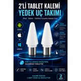 nextbuy 2 Adet Yedek Uç iOS Android Windows Tablet Telefon iPad Uyumlu Dokunmatik Kalem Ucu Seti