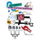 nextbuy 2500W Su Tesisatı Plastik Boru Kaynak Makinesi Çift Kademe Ayarlı Çantalı Makas Pafta Ucu Alyan Seti