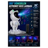 nextbuy Astronot Projektör Gece Lambası Galaxy Gökyüzü Projeksiyon Kumandalı Samanyolu Aydınlatma
