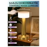 nextbuy Dimmerli Masa ve Gece Lambası Dekoratif Şarjlı Dokunmatik Retro Abajur Led Oda Aydınlama Işığı