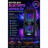 nextbuy Mikrofonlu Bluetooth Hoparlör 8x2 Extra Bass Parti Eğlence Led Işıklı Sd Kart Fm Usb Girişli Speaker