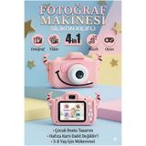 nextbuy Mini Dijital Fotoğraf Makinesi Figürlü Silikon Kılıflı 5x Oyunlu Çocuk İçin Eğitici 1080p Hd Kamera