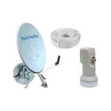 Next&Nextstar Çanak Anten Set 70 CM Ofset Hd Lnb Kablo Hd Uydu 10 M