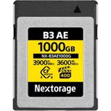 Nextorage Japon Üretici Cfexpress 4.0 Tip B Hafıza Kartı Maksimum Okuma Hızı 3900MB/S Yazma Hızı 3600MB/S NX-B3AE Cf Express 4.0 Typeb Nextstorage (1000GB)