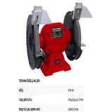 Nextpage Rodex Zımpara Taş Motoru 375W 2950Rpm Rdx4171a