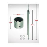 NEXTRA 30mm Beton Duvar Delme Panç + Sds-Plus (350MM) Uzun Adaptörlü