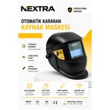 NEXTRA Otomatik Kararan Colormatic Kaynak Maskesi – Ayarlanabilir Kaynakçı Başlığı, Hızlı Tepkili Göz Koruma