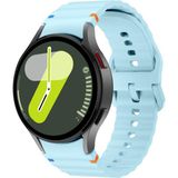 Nextron Samsung Galaxy Watch 4/5/6/7/fe/40/44/classic/42/43/46/47 Uyumlu Yüksek Kaliteli Spor Silikon Kordon - Açık Mavi