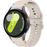 Nextron Samsung Galaxy Watch 4/5/6/7/fe/40/44/classic/42/43/46/47 Uyumlu Yüksek Kaliteli Spor Silikon Kordon - Bej