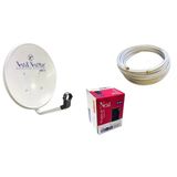 Nextstar 50 Cm Karavan Çanak Anten + Next Tekli Lnb + 10 Metre Uydu Anten Kablo