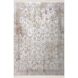 Nexus Halı Baft 52297A Krem Yumuşak Dokulu Sık Dokuma Üst Kalite Vintage İpek Bambu Halı 240 x 340 KREM