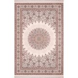 Nexus Luxury Carpet Halı Majestic 38813 Beyaz Klasik Figürlü Retro Halı BEYAZ 150 x 230