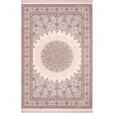 Nexus Luxury Carpet Halı Majestic 38813 Beyaz Klasik Figürlü Retro Halı BEYAZ 200 x 300