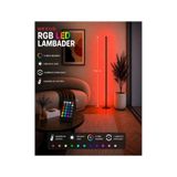 Nexus Rgb Stıck Led Lambader Full Renk Uzaktan Kumandalı Aydınlatma Sistemi Dimlenebilir 150 Cm Siyah