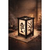 NEXUSS DESIGN Sakura Japon Kiraz Ağacı Desenli Masa Lambası Led Kitli 3 Farklı Mod