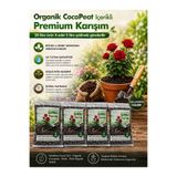 NEXVORİA Torf + Cocopeat + Perlit + Pomza Karışımlı 20 Litre Organik Bitki Toprağı 5x4 Litre