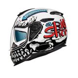 Nexx SX.100 Big Shot Full Face Beyaz Motosiklet Kaskı