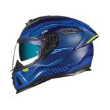 NEXX SX.100R SKIDDER MAT MAVİ-NEON SARI KASK
