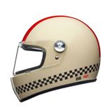 Nexx X.G100R Finish Line Full Face Beyaz Kırmızı Motosiklet Kaskı