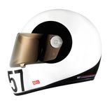 Nexx X.G100R Sputnik Full Face Beyaz Mavi Motosiklet Kaskı