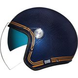 Nexx X.G20 Lignage Karbon Açık Motosiklet Kaskı - Mavi - Sarı - 2XL