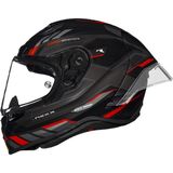 Nexx X.R3R Precısıon Mat Siyah-Kırmızı Kask - Tek Renk - XL