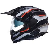 Nexx X.wed 2 X-Patrol Siyah-Gri-Kırmızı Kask - XL