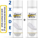 Neystore 2 Adet Beyaz Ayakkabı, Deri, Kanvas, Sneaker Boyası, Beyazlatıcı Boya Sport White