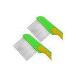 NEYSTORE 2 Adet, Uzun Paslanmaz Metal Dişli, Plastik Tutma Saplı, Bit, Böcek, Vb. Temizleme Tarağı