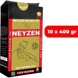 Neyzen Mevlana Çayı Neyzen Çay 10 x 400 G - Saf Yaprak Çay Sri Lanka Efsanesi Mevlana Golden Tea Siyah Dökme Çay - 4 kg