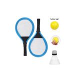 NEZADE STORE Badminton Seti ve Soft Tenis Topu - RKT-35 - Karışık Renk