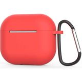 Nezih Case Apple Airpods 3. Nesil Uyumlu Protective Anti-Knock Tek Parça Silikon Kılıf - Kırmızı