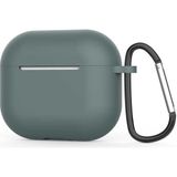 Nezih Case Apple Airpods 3. Nesil Uyumlu Protective Anti-Knock Tek Parça Silikon Kılıf - Koyu Yeşil