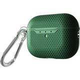 Nezih Case Apple Airpods Pro 2. Nesil Tam Uyumlu 3D Tasarım Protective Anti-Knock Silikon Kılıf - Koyu Yeşil