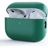Nezih Case Apple Airpods Pro 2. Nesil Uyumlu Protective Anti-Knock Tek Parça Silikon Kılıf - Koyu Yeşil