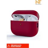 Nezih Case Apple Airpods Pro 2. Nesil Uyumlu Protective Anti-Knock Tek Parça Silikon Kılıf - Mürdüm
