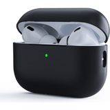 Nezih Case Apple Airpods Pro 2. Nesil Uyumlu Protective Anti-Knock Tek Parça Silikon Kılıf - Siyah