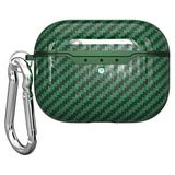 Nezih Case Apple Airpods Pro Carbon Fiber Yeşil Silikon Cep Telefonu Kılıf
