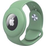 Nezih Case Apple Airtag Uyumlu Kordon Silikon Koruyucu Açık Yeşil
