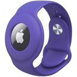 Nezih Case Apple Airtag Uyumlu Kordon Silikon Koruyucu Lila