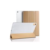 Nezih Case Apple iPad Air 3 10.5" ile Uyumlu Katlanabilir Uyku Modlu Luxury PU Deri Standlı Tablet Kılıfı, Gold