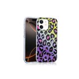 Nezih Case Apple iPhone 11 Uyumlu Magsafe Şarj Özellikli Leopar Desenli Kapak Kılıf, Renkli