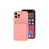Nezih Case Apple iPhone 12 Pro Max Uyumlu Kılıf, Kamera Korumalı, Kadife Cüzdan Kartlıklı Kapak, Pembe