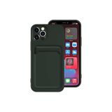 Nezih Case Apple iPhone 12 Pro Uyumlu Kadife Cüzdan Kılıf, Koyu Yeşil