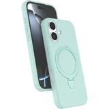 Nezih Case Apple iPhone 16 Plus Uyumlu Içi Kadife Stand Olabilen Halka Yüzüklü Kılıf - Çok Renkli
